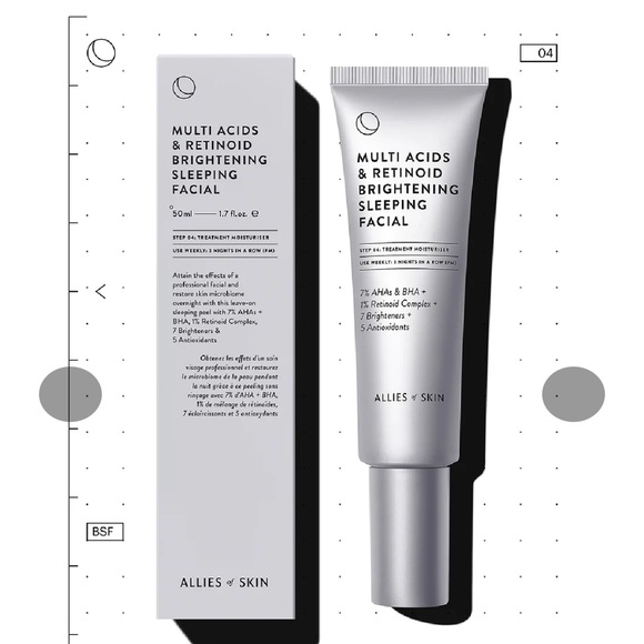 Allies of Skin Other - Allies of Skin | MULTI ACIDS & RETINOID BRIGHTENING SLEEPING FACIAL | NIB